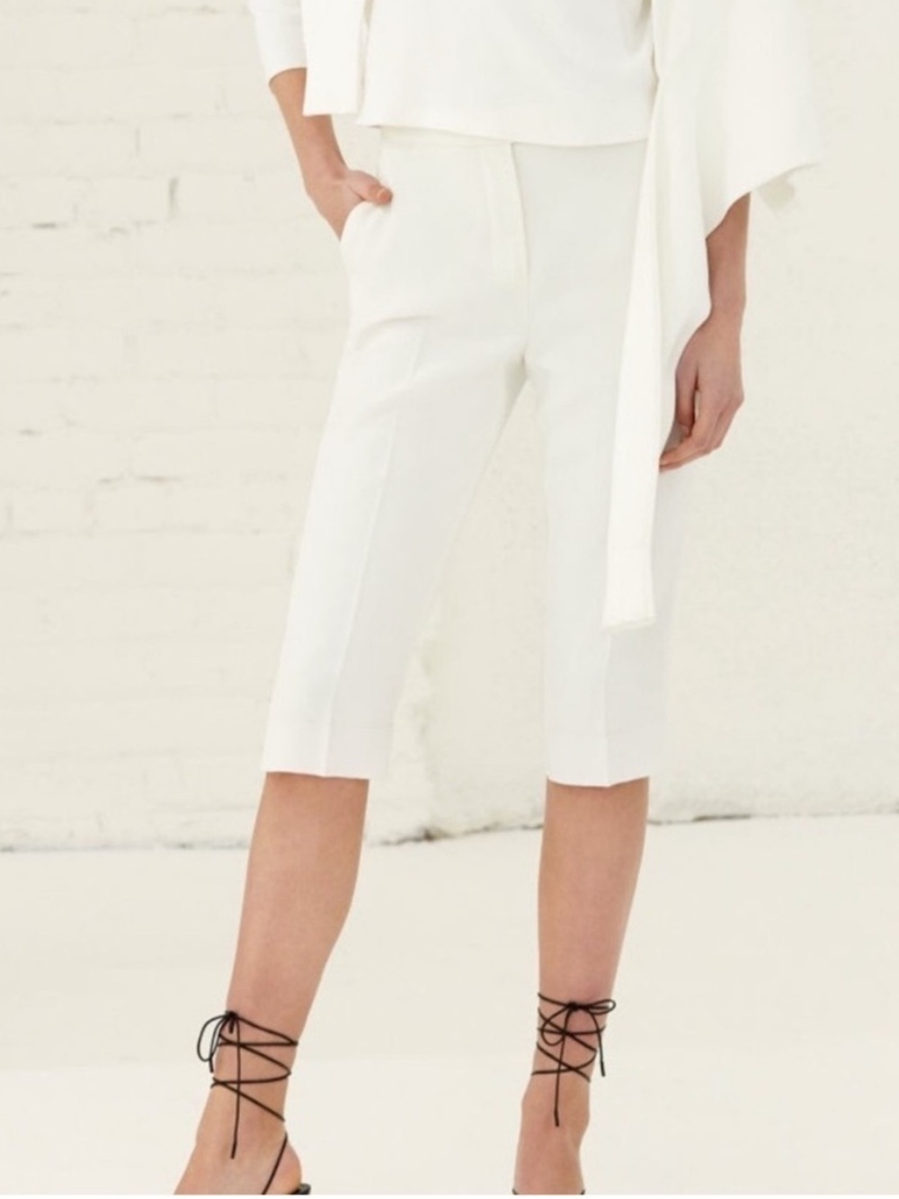 NEW Babaton 1-01 Medina Tailored Trouser Bermuda Shorts Long Longline Jorts 0